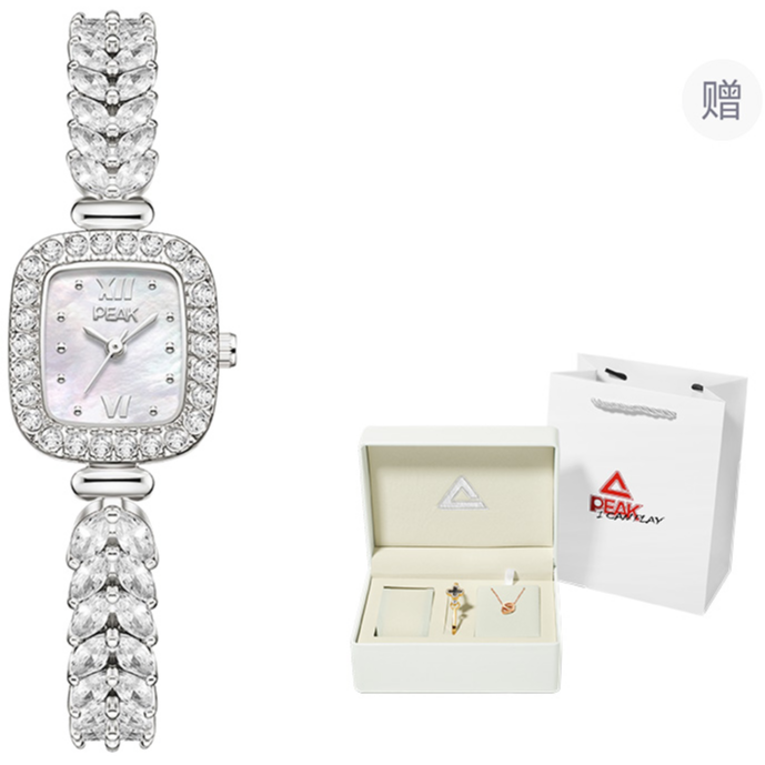 PEAK Quartz Movement Steel Strap Watch Women's Watch Mother of Pearl Color Watch Dial Waterproof