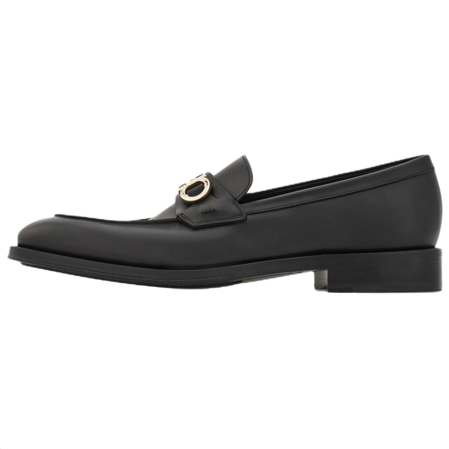 Ferragamo FERRAGAMO Gancini Loafers Men's Black