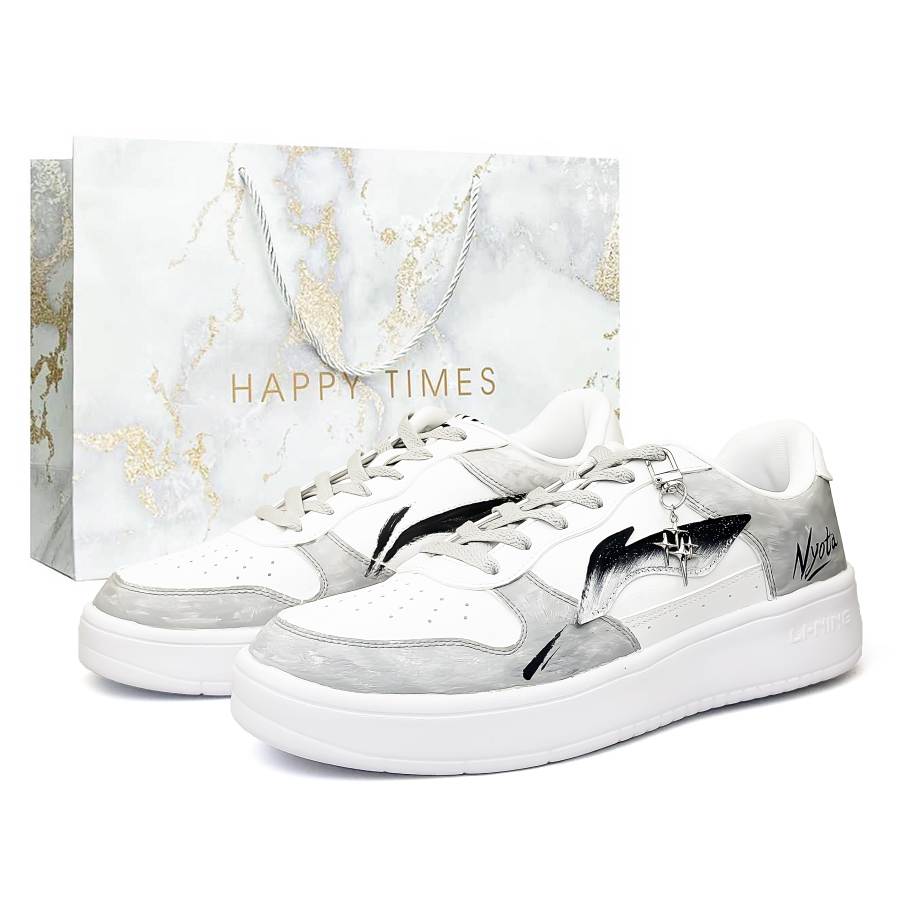 Li-Ning Li Ning Floating Boat Shopping Bag, Ink Wash Chasing Light Abrasion Resistant, Breathable, Slip Resistant Low top