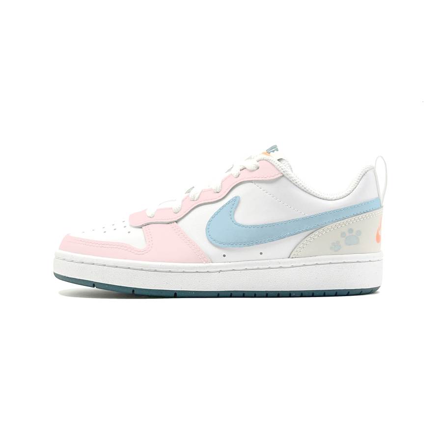Nike Nike Court Borough 2 Powder Blue Sea Salt Leather Low top Kids' Skateboarding Shoes Unisex