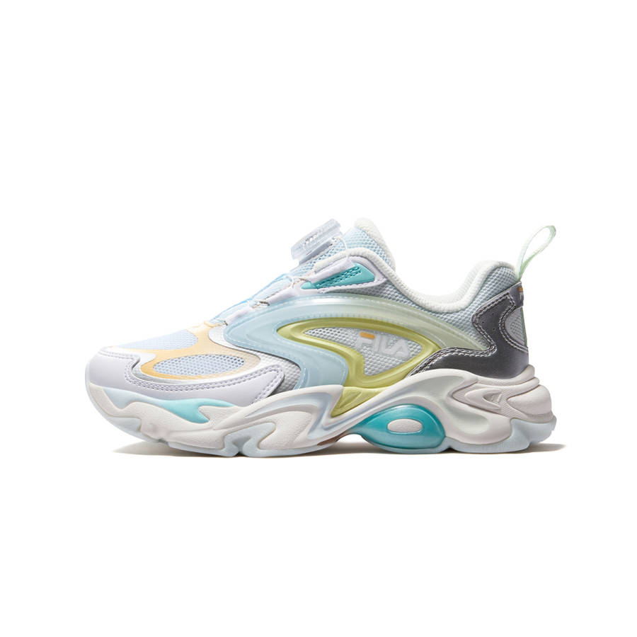 FILA KIDS Heritage FHT Synthetic Leather, Textile Slip Resistant Cushioning Abrasion Resistant Breathable Running Shoes