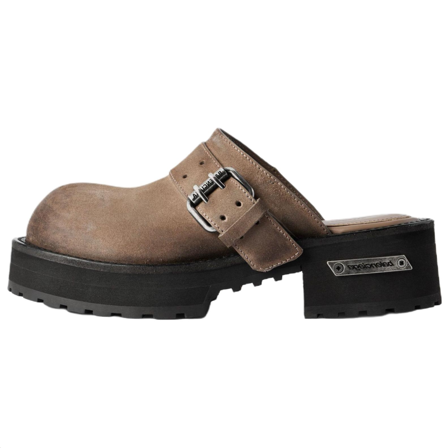 Balenciaga Closed Toe Slippers Women's Brown
