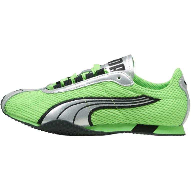 PUMA H Street Breathable Low top Kids Lifestyle Shoes Green Silver Kids'