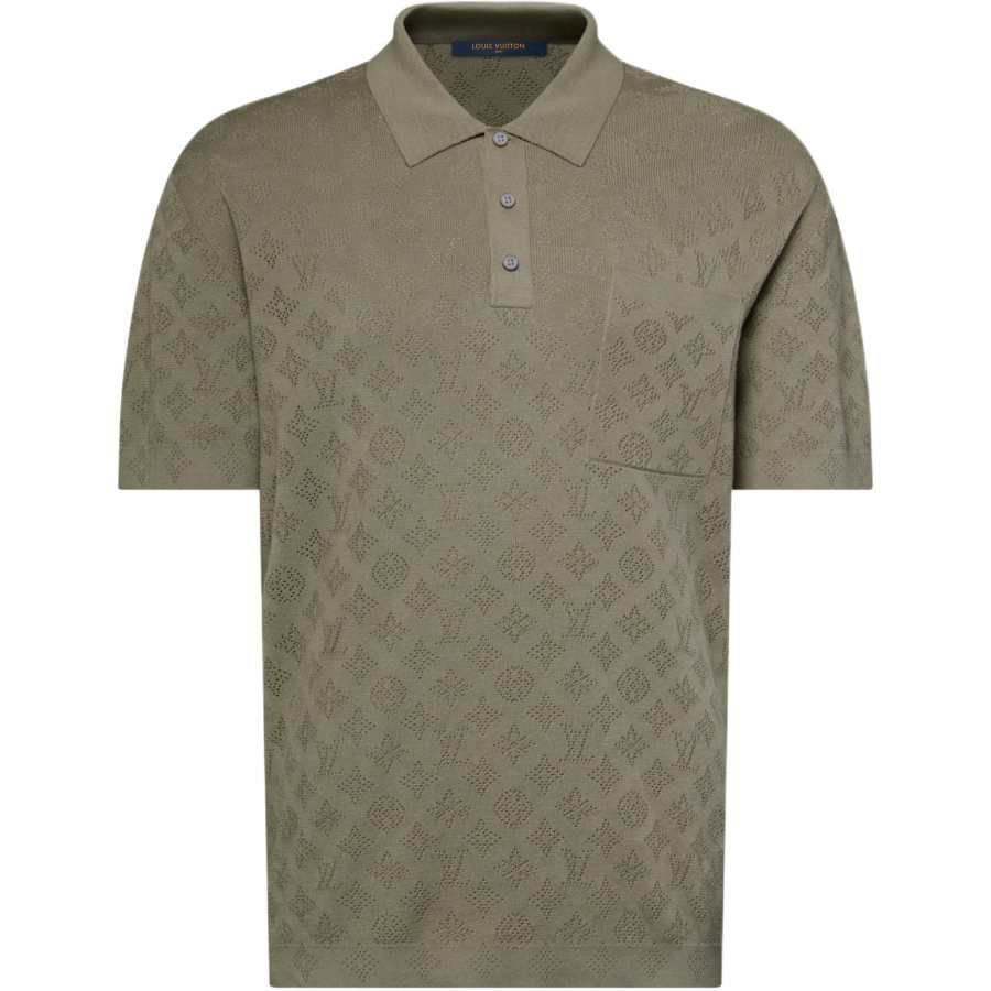 LOUIS VUITTON Monogram SS26 Polo Shirt Men's