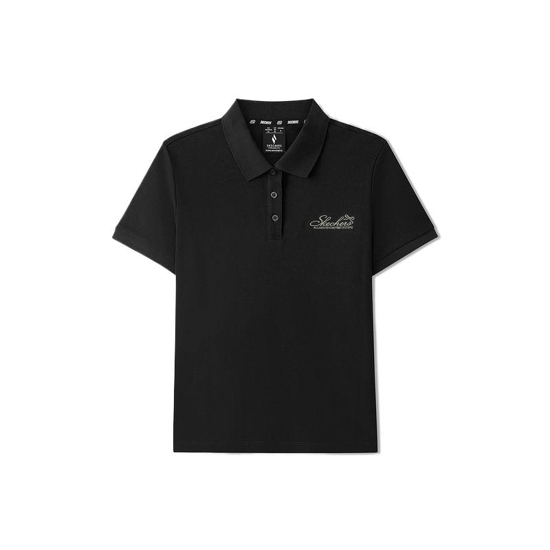Skechers Polo Shirt Women's Carbon Black