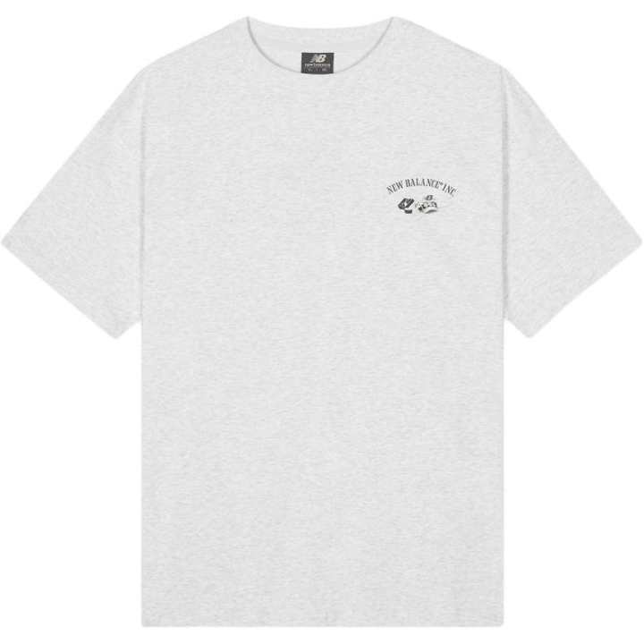 New Balance New Balance T Shirts Men's Light Gray Crew Neck