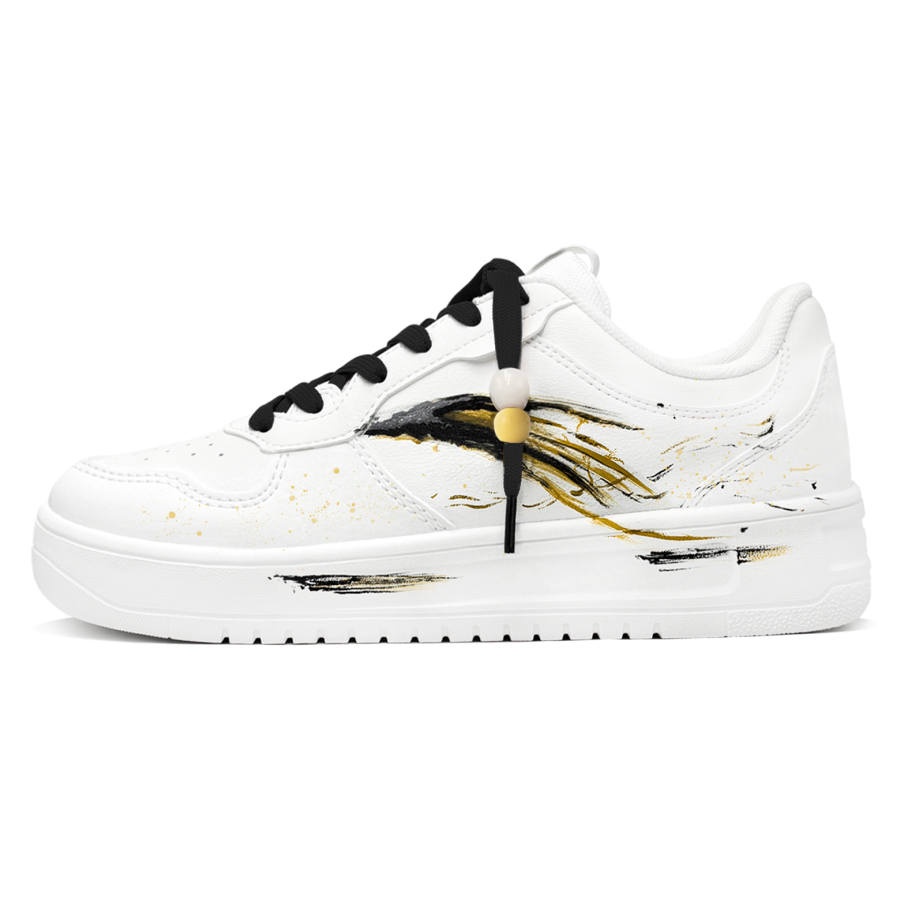 Anta Chinese Style Ink Splatter Collection, New Year Culture CH Abrasion Resistant Lightweight Slip Resistant Low top