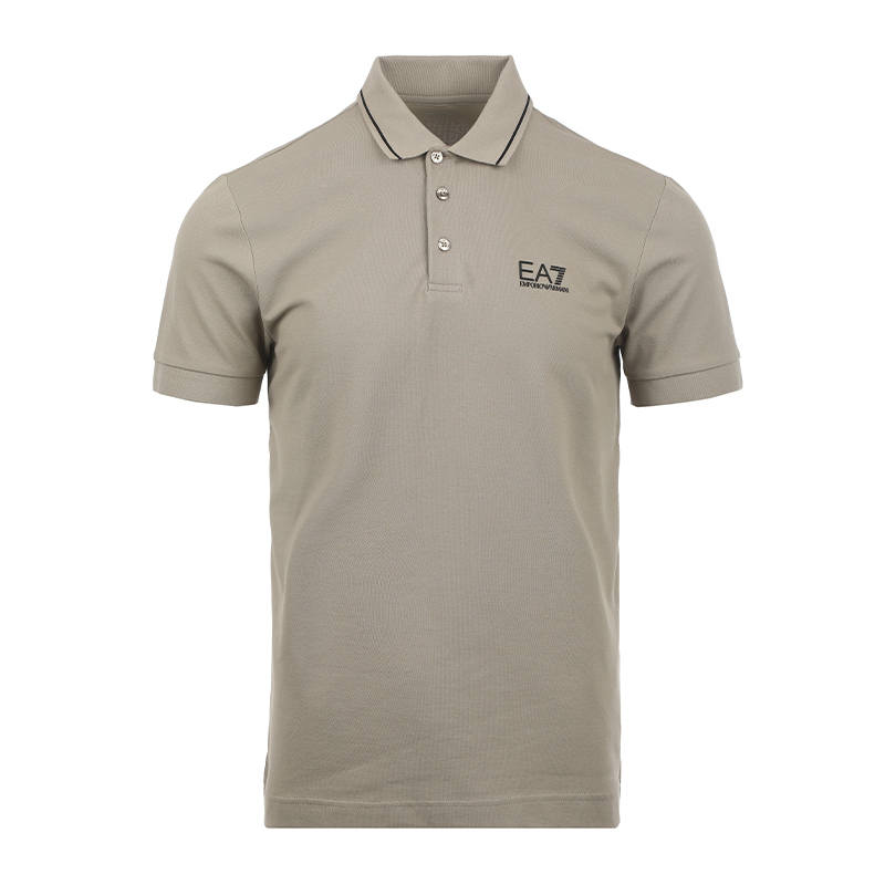 EMPORIO ARMANI Short Sleeved Polo Shirt Men's Khaki