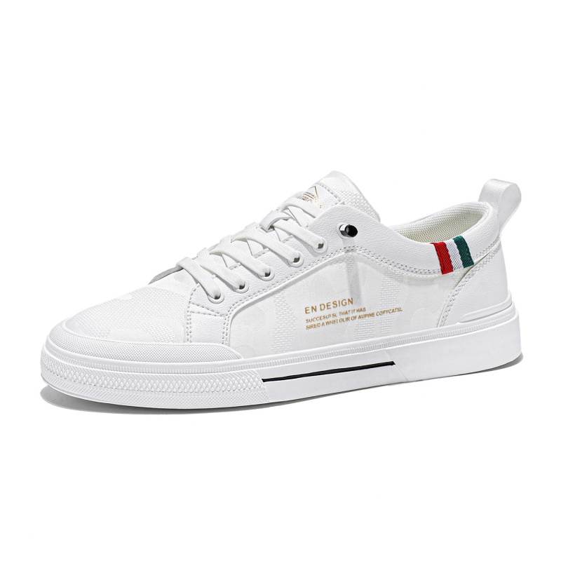CARTELO Original Niche Versatile Minimalist White Shoes Low top Trendy Skateboard Shoes Men's
