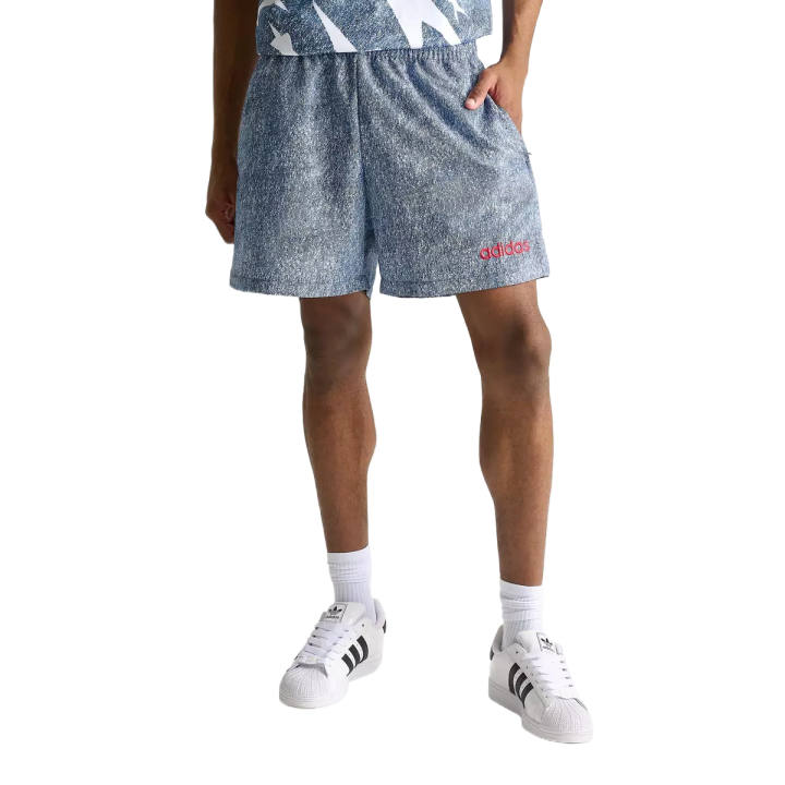 Adidas Adidas Denim Shorts Men's White/Dark Blue Moderate