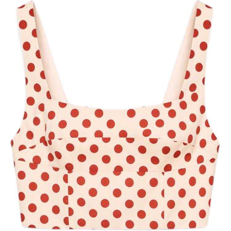 ZARA Tank Tops Women's Nude/Red Square Collar Moderate Other