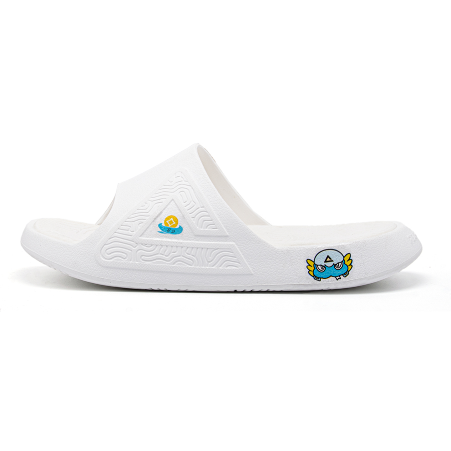 PEAK Taichi National Innovation Slippers EVA Totem Slide Slippers Unisex Super Light White