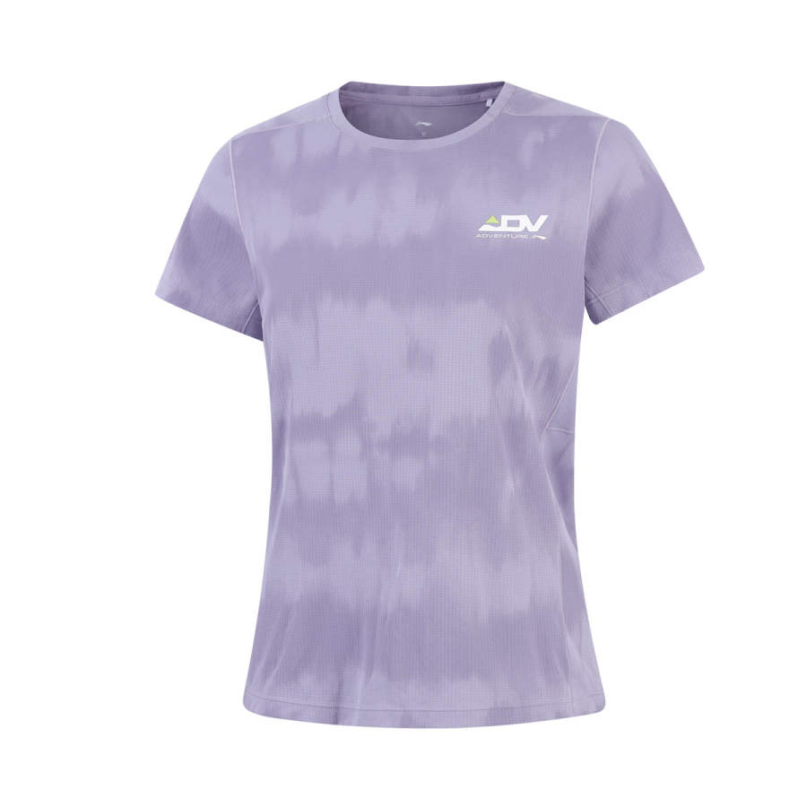 Li-Ning Li Ning T Shirt Women's Taro Paste Purple Full Base Print