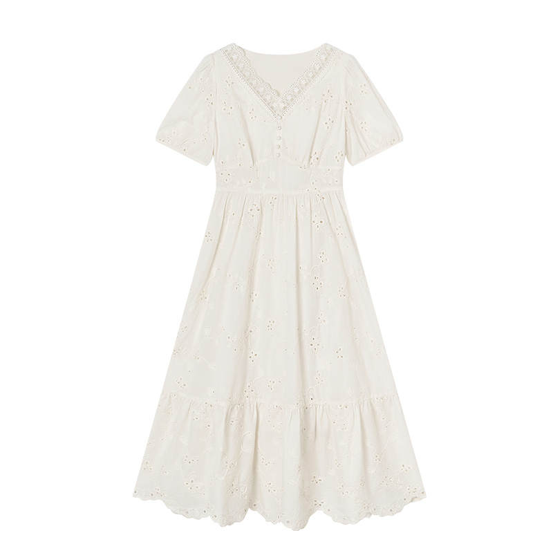 XIANGYING Short Sleeved Dress Women's