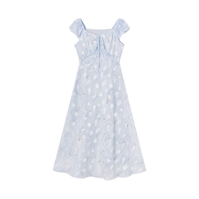 XIANGYING Short Sleeved Dress Women's