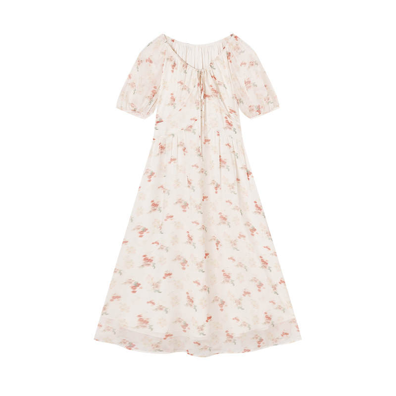 XIANGYING Short Sleeved Dress Women's