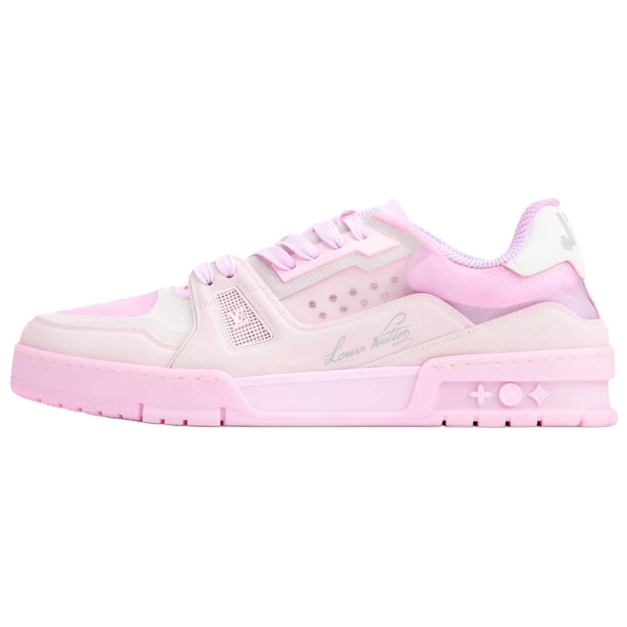 LOUIS VUITTON Trainer Low top Skateboard Shoes Unisex Pink