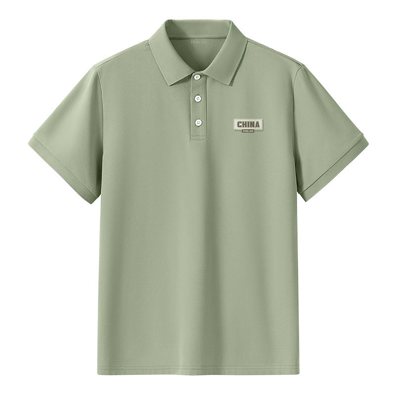 Tonlion Polo Shirts Unisex Polo Collar Moderate Straight Fit