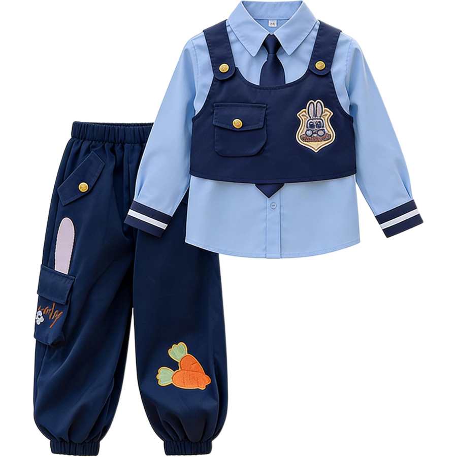 Disney Kids Casual Sportswear Lapel Moderate