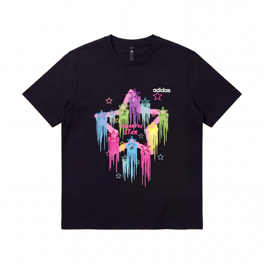 Adidas Adidas T Shirts Unisex Black Crew Neck Moderate Straight Fit