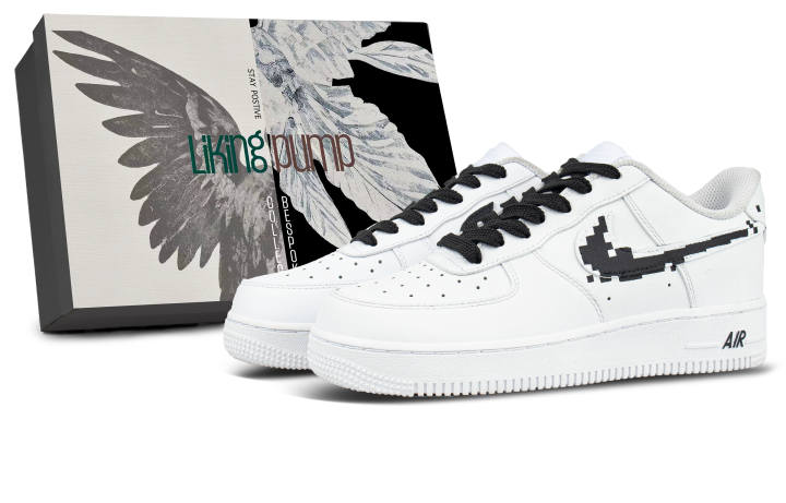 Nike Nike Air Force 1 Leather Coverage Cushioning Low top Skateboard Shoes Unisex White