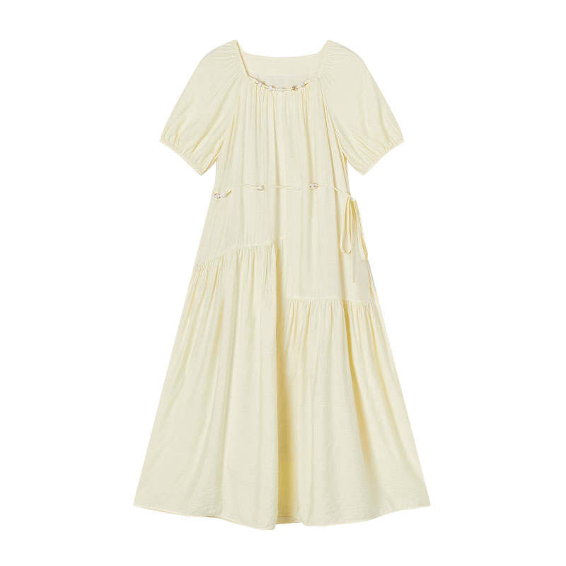 XIANGYING Short Sleeved Dress Women's