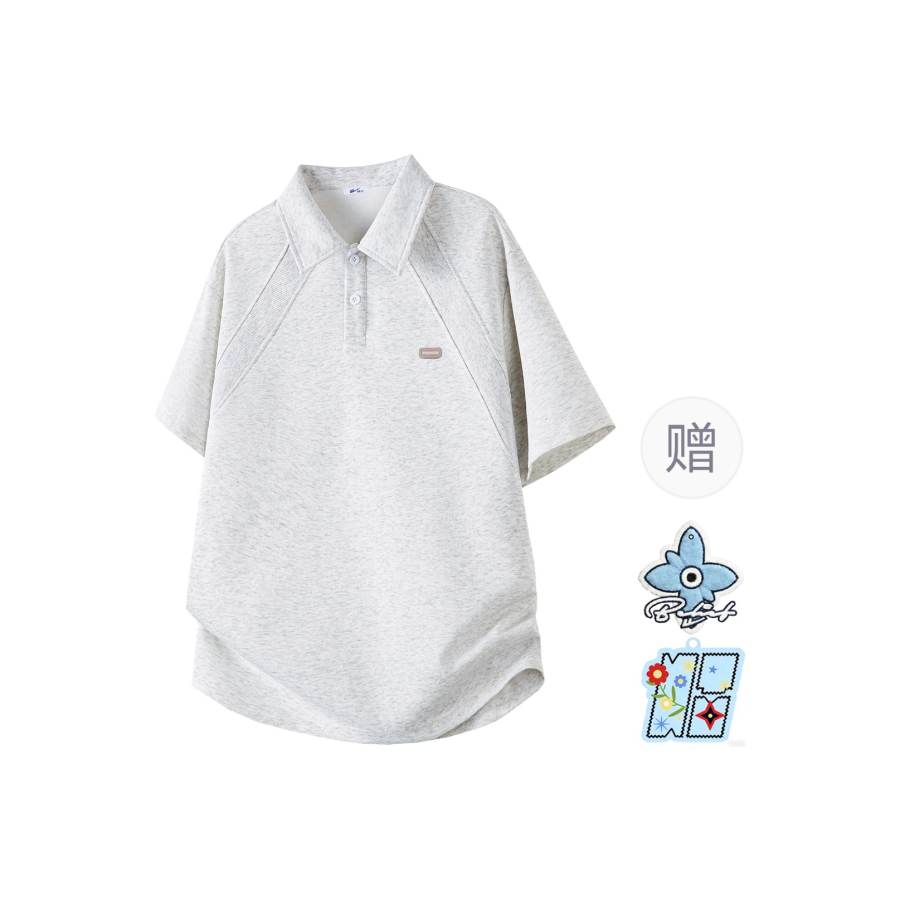 WARRIOR WARRIOR Polo Shirts Unisex Lapel Moderate Straight Fit