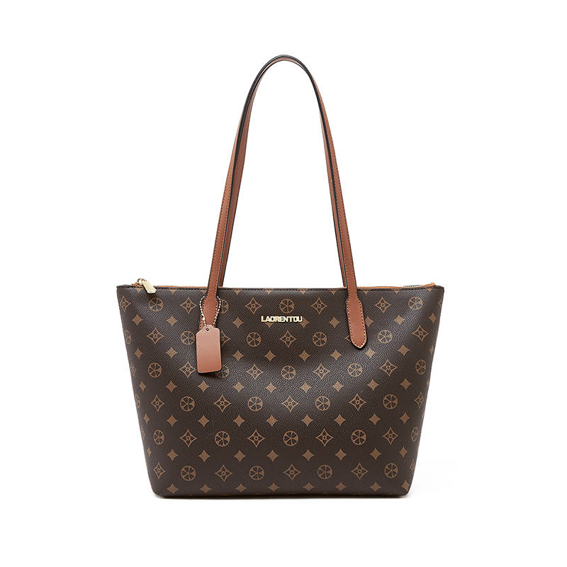 LAORENTOU Synthetic Leather Shoulder Bag Regular Women's Coffee