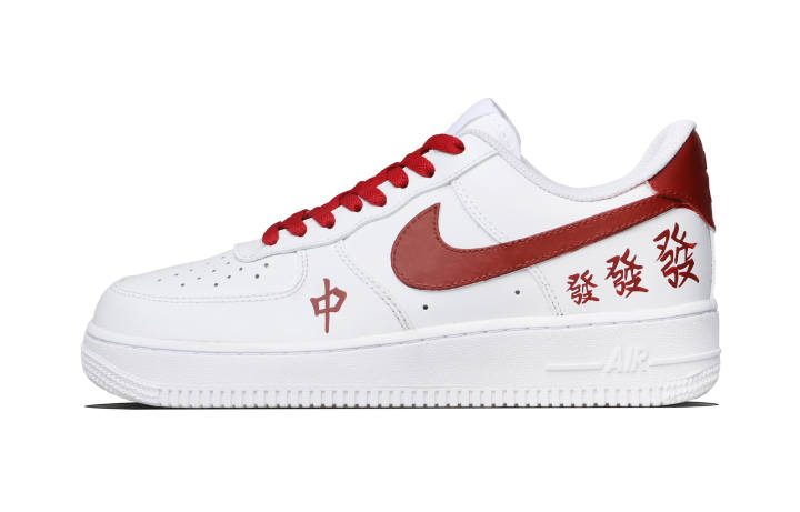 Nike Nike Air Force 1 Prosperity Cow Leather Abrasion Resistant Low top Skateboard Shoes Unisex Red