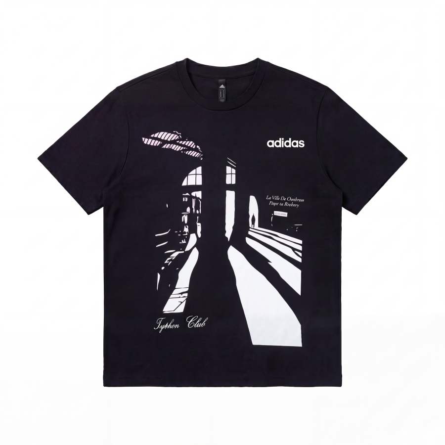 Adidas Adidas T Shirts Unisex Black Crew Neck Moderate Straight Fit