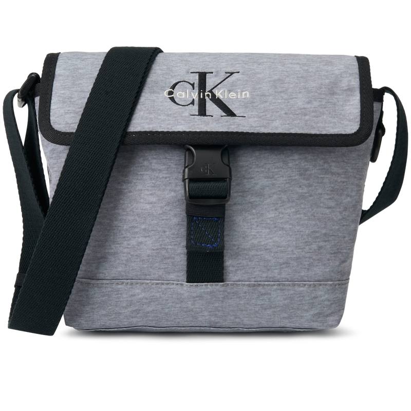CALVIN KLEIN Fabric Crossbody Bags Regular Men's Heather Gray