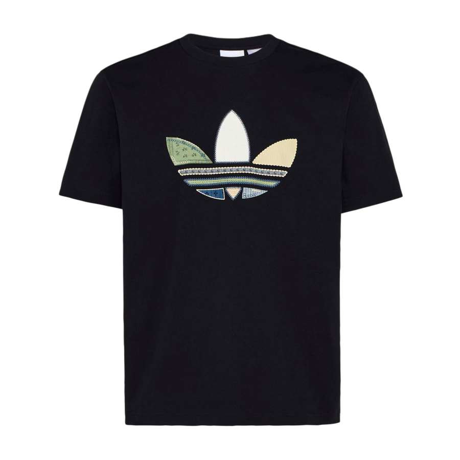 Adidas Originals T Shirts Men's Black Crew Neck Moderate