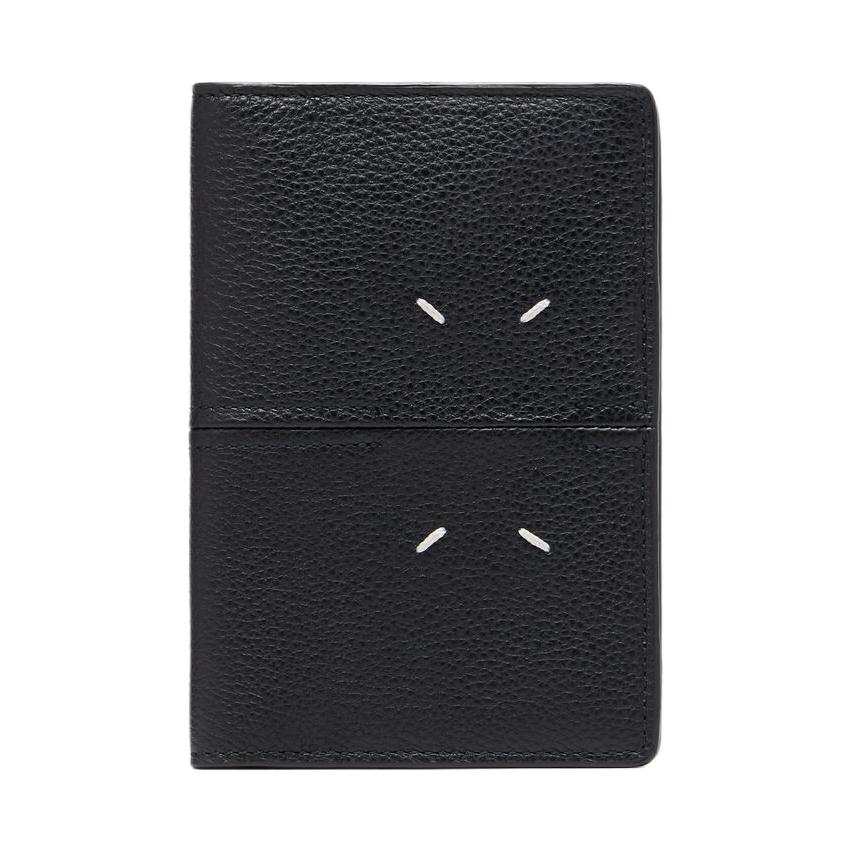 Maison Margiela Calfskin Passport Holder Women's Black