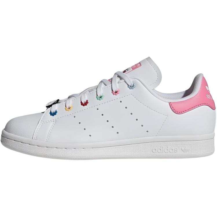Adidas Originals AdiFOM Stan Smith Mule STAN SMITH Floral Low top Kids' Skateboarding Shoes White Pink Teenagers