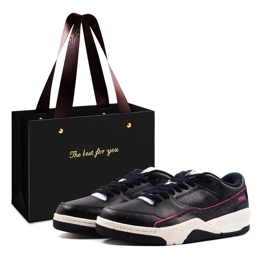 Jordan Jordan FLIGHT COURT Shopping Bag, Starfall Berry Pink Leather Cushioning Slip Resistant Abrasion Resistant Low top