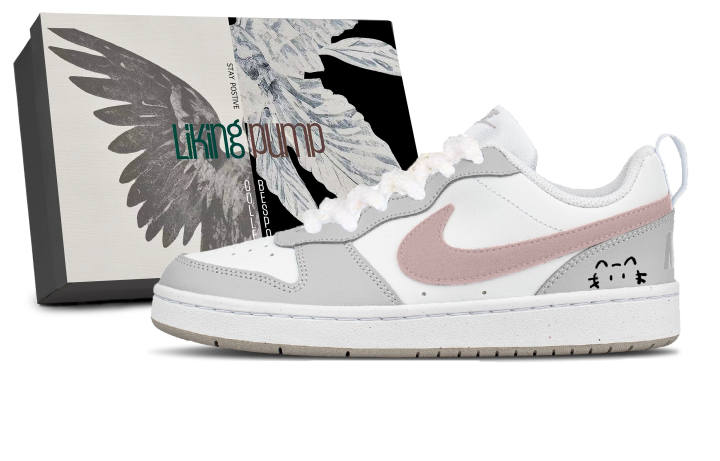 Nike Nike Court Borough Abrasion Resistant Low top Kids' Skateboarding Shoes Pink Unisex