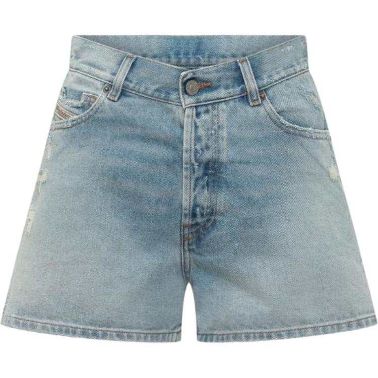DIESEL Diesel De Helios Distressed Denim Shorts