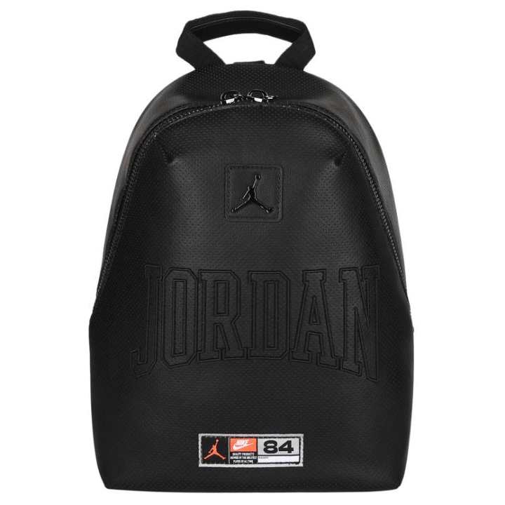 Jordan Jordan Synthetic Leather Backpack Unisex Black