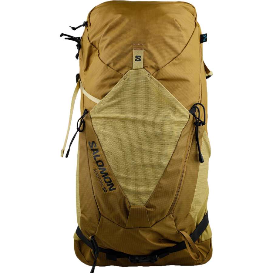 SALOMON 30L Backpack Outdoor Bag Polyester Bright Olive & Willow & Brown & Black Unisex