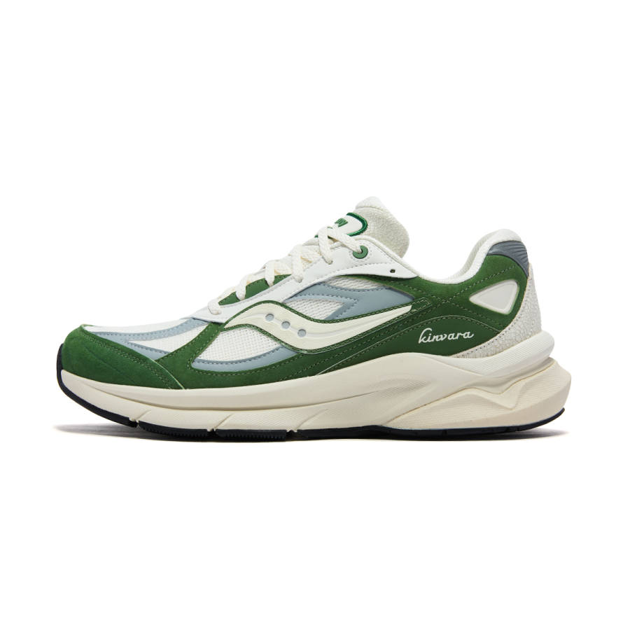Saucony Kinvara Pwr Running Shoes Unisex White Green