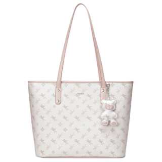 NUCELLE PVC Shoulder Bag Large Women's Peach Pink
