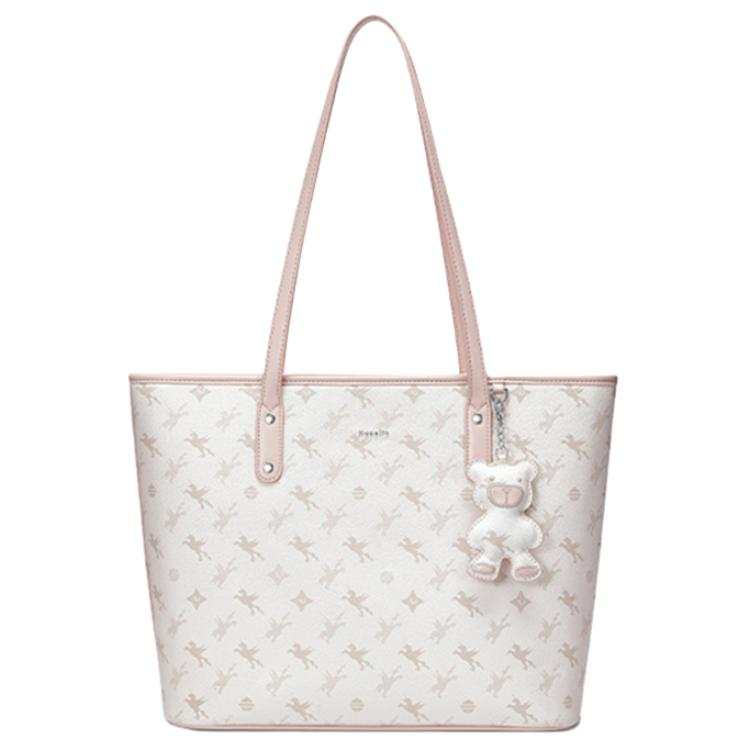 NUCELLE NUCELLE PVC Shoulder Bag Large Women's Peach Pink