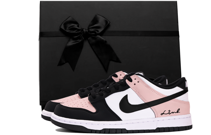 Nike Nike Dunk Coverage Slip Resistant Low top Skateboard Shoes Women's Black Pink