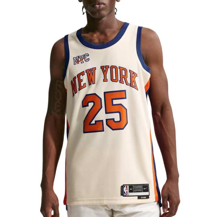 Nike Nike New York Knicks NBA Mikal Bridges Basketball Jersey Men's