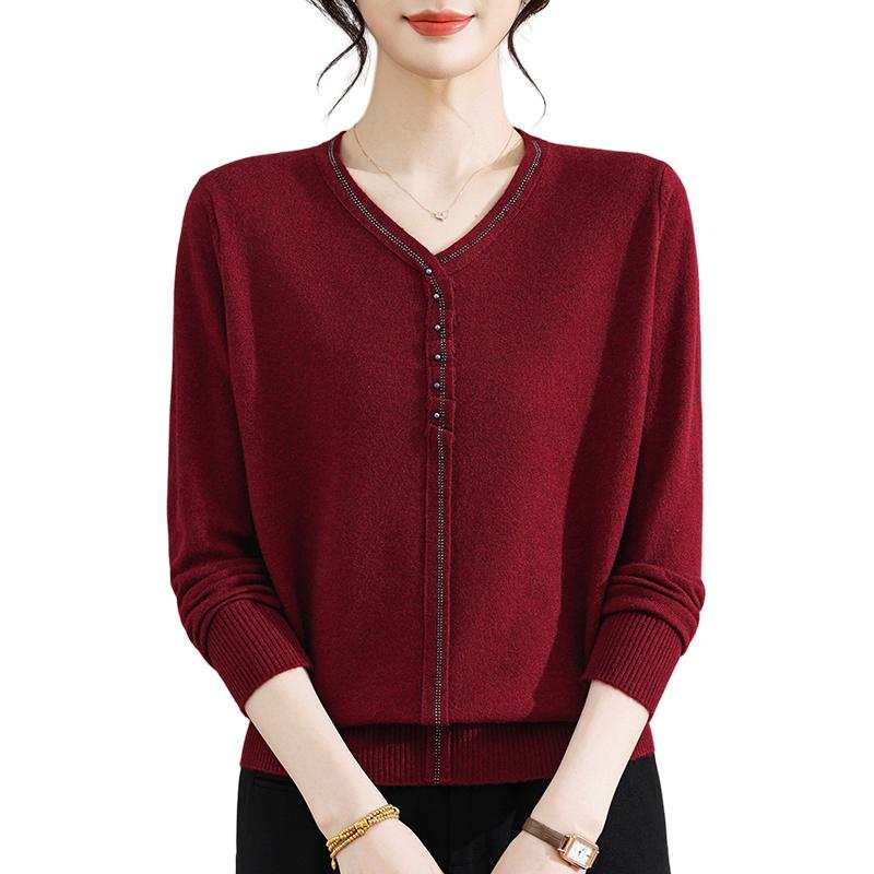 Hodo Knitwear Women's V Neck Moderate Base Layer