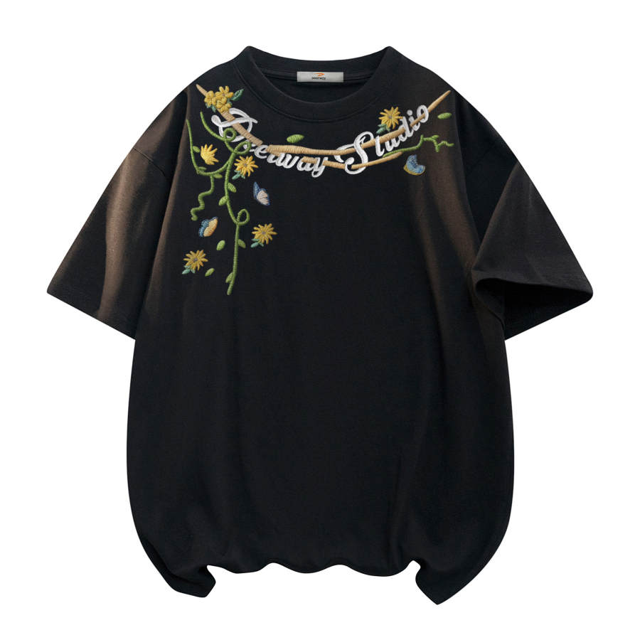 DEERWAY T Shirts Unisex Crew Neck Moderate Straight Fit