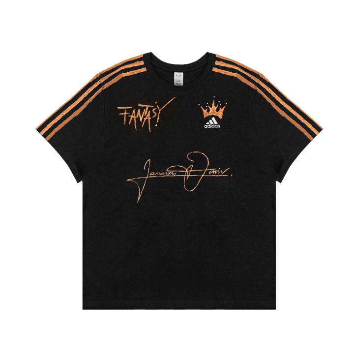 Adidas Adidas T Shirts Unisex Black Crew Neck Moderate Straight Fit