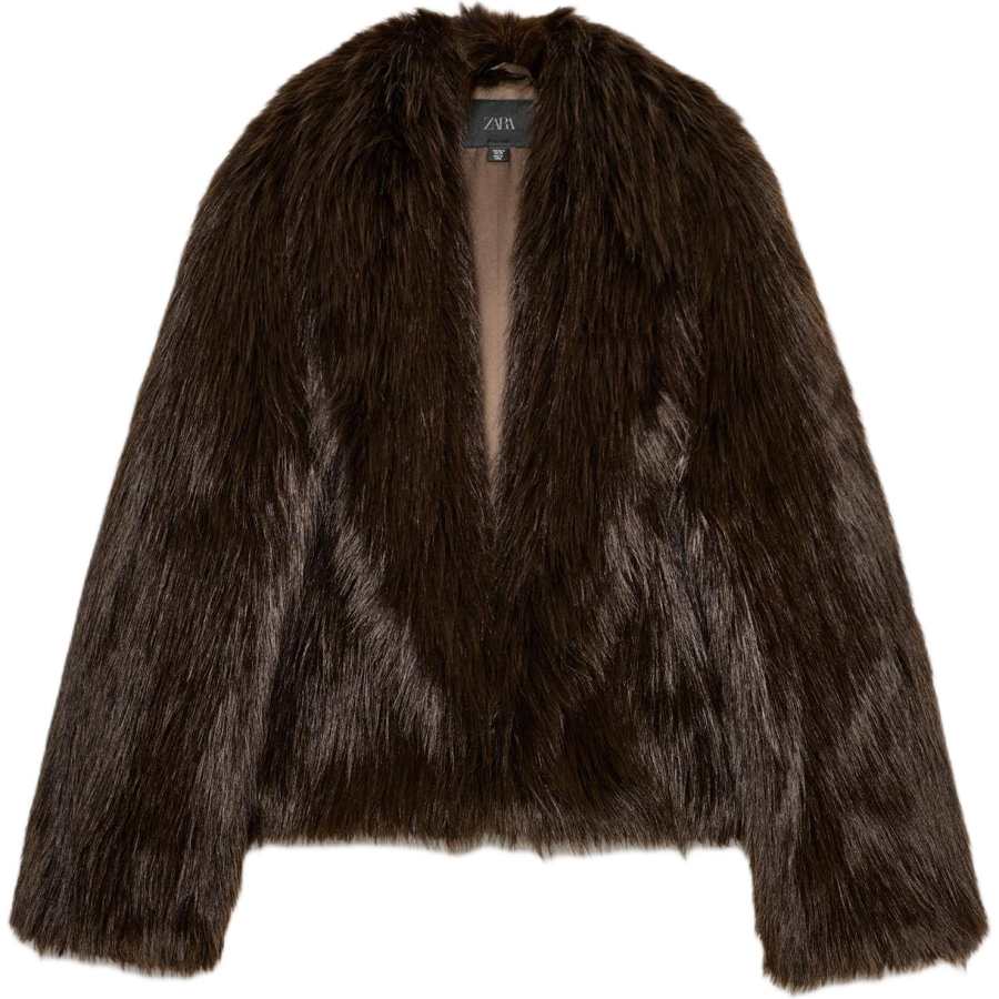 ZARA Coats Women's Brown Moderate