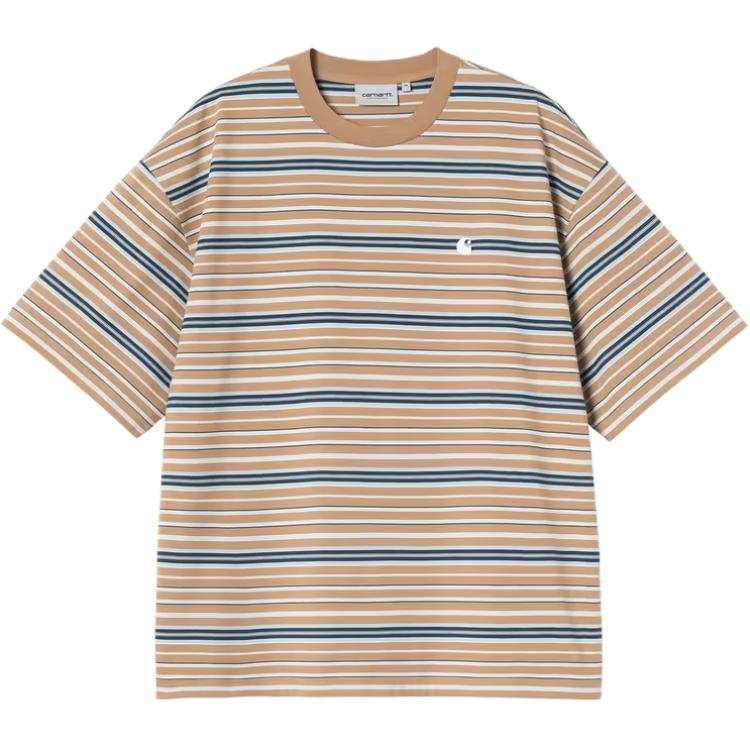 Carhartt Wip striped logo t-shirt
