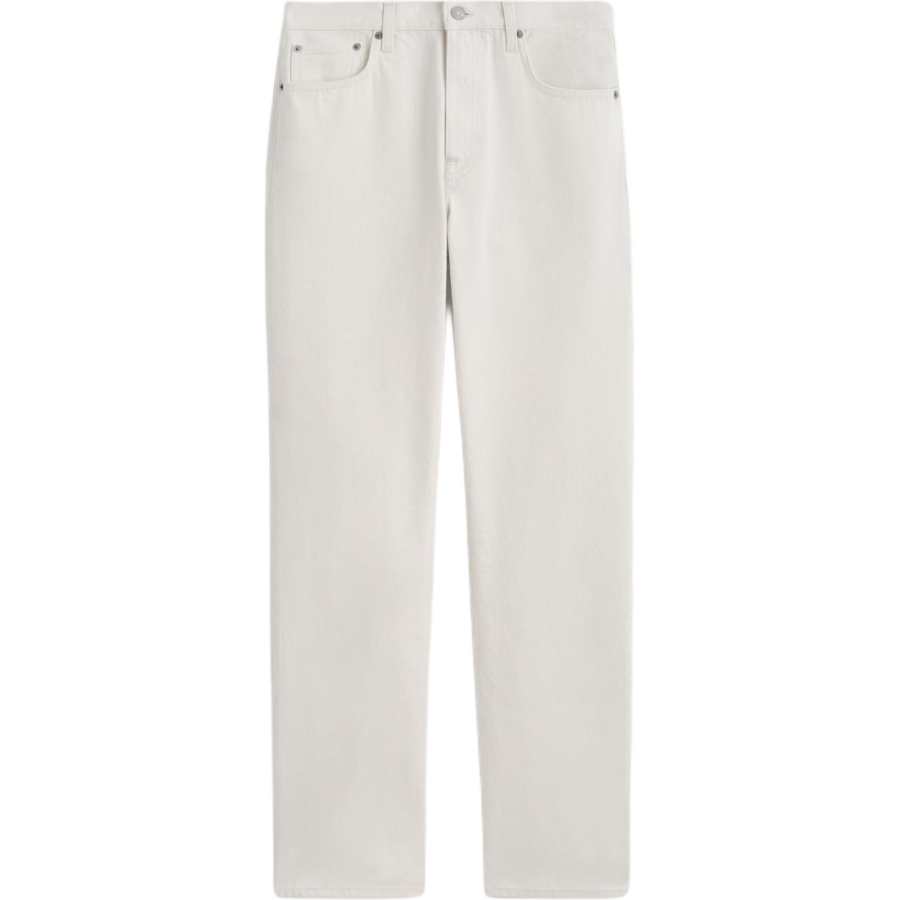 COS Jeans Women's White Moderate Straight Fit Pants